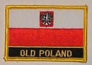 Aufnäher Polen Wappen mit Schrift 