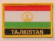 Aufnäher Tadschikistan mit Schrift 