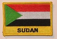 Aufnäher Sudan mit Schrift 