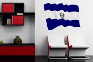Wandtattoo Wehende Flagge El Salvador 