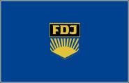 Fahne DDR FDJ 90 x 150 cm 