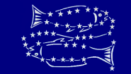 Fahne Sternzeichen Fisch 90 x 150 cm 