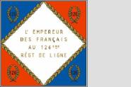 Fahne Standarte Frankreich 126. Linien-Infanterie-Regiment 150 x 150 cm 