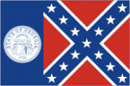 Flagge Georgia 1956 