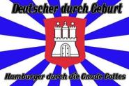 Fahne Hamburger durch Gnade Gottes 90 x 150 cm 