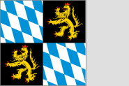 Fahne Standarte des Herzogs Bayern-Landshut 150 x 150 cm 