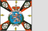 Fahne Standarte Hessen 3. Infanterie-Regiment 150 x 150 cm 