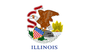 Fahne Illinois 90 x 150 cm 
