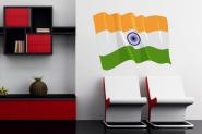 Wandtattoo Wehende Flagge Indien 