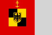 Fahne Standarte der Bundeswehr Inspekteur der Marine 125 x 125 cm 