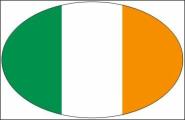 Aufkleber oval Irland 10 x 6,5 cm 