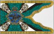 Fahne Standarte Jäger-Regiment zu Pferde Nr. 11 45 x 80 cm 
