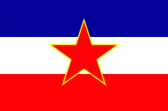 Fahne Jugoslawien alt 90 x 150 cm 