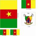 Aufkleberbogen Kamerun 