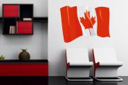 Wandtattoo Wehende Flagge Kanada 
