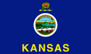 Fahne Kansas 90 x 150 cm 