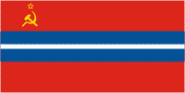 Flagge Kirgisistan UdSSR 