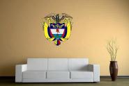 Wandtattoo Kolumbien Wappen Color 