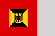 Fahne Standarte der Bundeswehr Kommandeur Streitkräfteamt 125 x 125 cm 