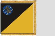 Fahne Standarte Schweden Kompanistandar Västgöta tremänningskavalleri (Elfsborgs) 60 x 60 cm 
