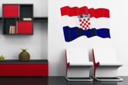 Wandtattoo Wehende Flagge Kroatien 