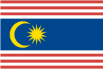 Fahne Kuala Lumpur 90 x 150 cm 