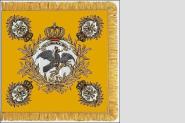 Fahne Standarte Kürassier-Regiment Kaiser Nikolas von Russland Nr. 6 44 x 46 cm 