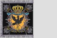 Fahne Standarte Leib-Husaren-Regiment König Viktoria von Preussen Nr. 2 Version von 1815 44 x 46 cm 