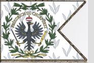 Fahne Standarte Preussen Leib-Regiments Dragoner 1699 42 x 60 cm 