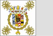 Fahne Leibstandarte eines Reiter-Regiments unter Kurprinz Johann Wilhelm Statthalter von Düsseldorf 150 x 150 cm 