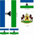 Aufkleberbogen Lesotho 