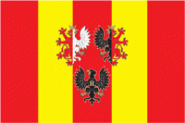 Flagge Lodzkie mit Wappen 