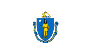 Miniflag Massachusetts 10 x 15 cm 