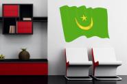 Wandtattoo Wehende Flagge Mauretanien 