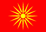 Fahne Mazedonien alt 90 x 150 cm 