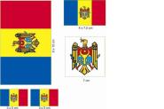 Aufkleberbogen Moldawien 