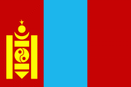 Fahne Mongolei 90 x 150 cm 