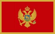 Fahne Montenegro 90 x 150 cm 