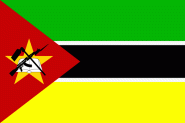Miniflag Mosambik 10 x 15 cm 