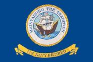 Fahne US Navy Retired 90 x 150 cm 