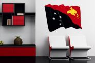 Wandtattoo Wehende Flagge Papua Neuguinea 