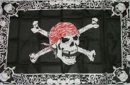 Fahne Pirat with Triming 90 x 150 cm 
