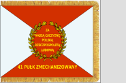 Fahne Standarte Polen 41. Mechanisiertes Regiment 80 x 105 cm 