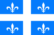 Fahne Quebec 30 x 45 cm 