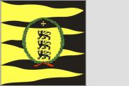 Fahne Standarte eines Schwäbischen Kreisregimentes zu Fuß um 1700  150 x 150 cm 