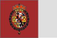 Fahne Standarte Spanien Haus von Bourbon 1761 125 x 125 cm 
