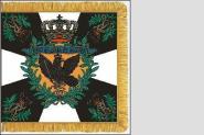 Fahne Standartenmuster des 1. und 2. Ulan-Regiments 44 x 46 cm 