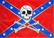 Fahne Südstaaten Pirat 90 x 150 cm 