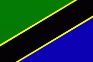 Fahne Tansania 60 x 90 cm 