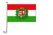Autoflagge Ungarn mit Wappen 30 x 40 cm 